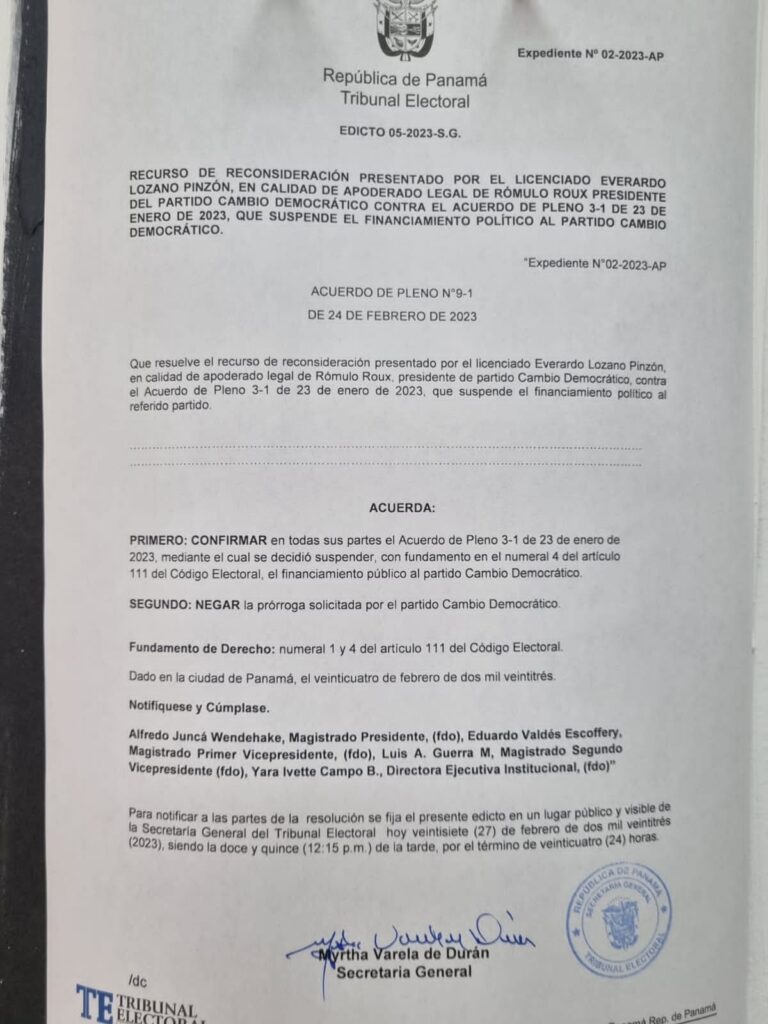 Subsidio electoral a CD continúa suspendido 3 WhatsApp Image 2023 02 27 at 2.15.05 PM