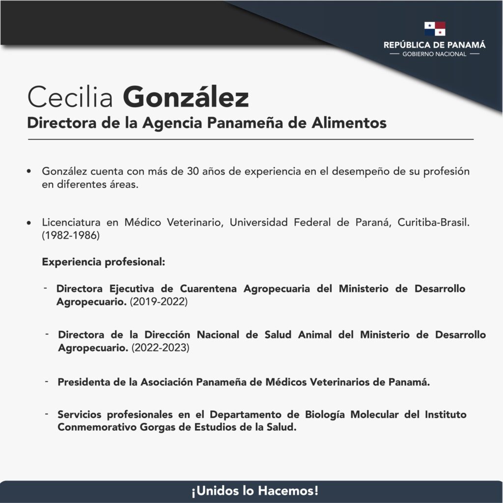Presidente de la República designa a Cecilia González de Escobar como directora de la Agencia Panameña de Alimentos 3 WhatsApp Image 2023 03 02 at 5.48.11 PM
