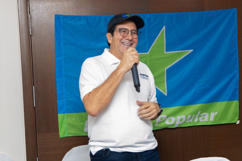 Durante su recorrido el precandidato presidencial Martin Torrijos