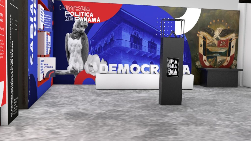 Parte de la exhibicion de Politica y Democracia del Festival de Historia Panama