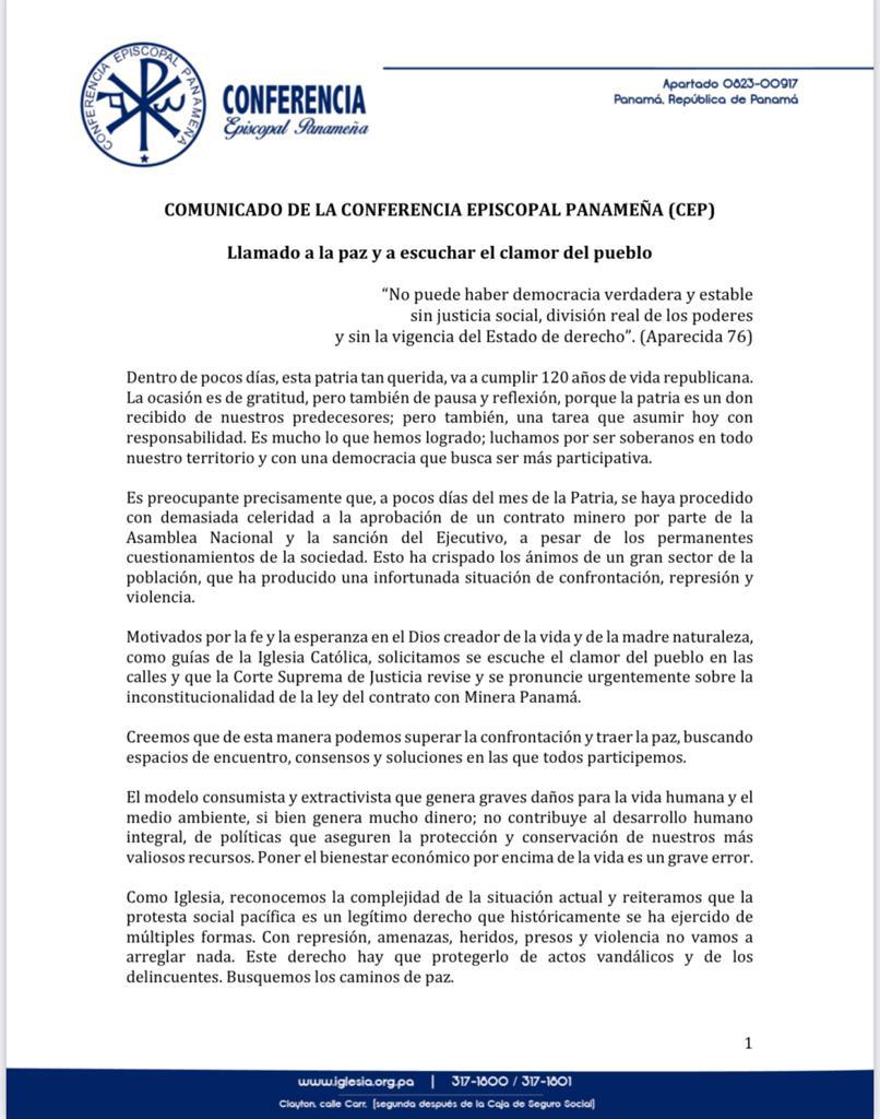 Corte Suprema debe pronunciar con urgencia sobre el contrato minero: Conferencia Episcopal 2 WhatsApp Image 2023 10 25 at 4.47.32 PM