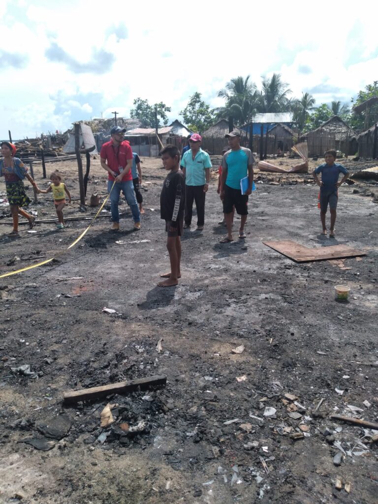 Conapro atiende a 11 familias afectadas por incendio en Guna Yala 4 IMG 20231101 WA0184