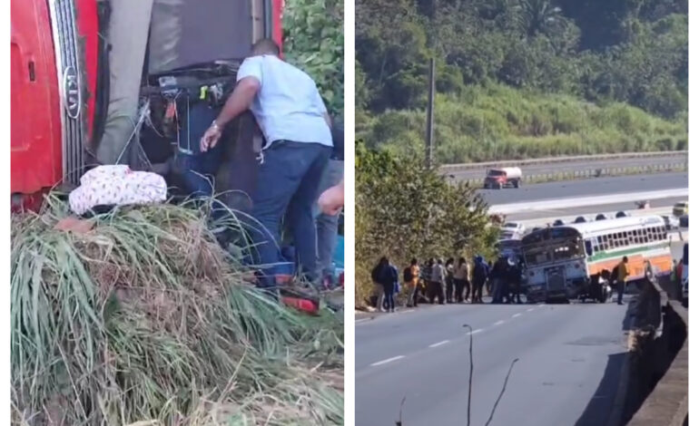 Accidentes de buses en Tanara y Loma Cová, hay heridos 2 pegarse 1 770x470 1
