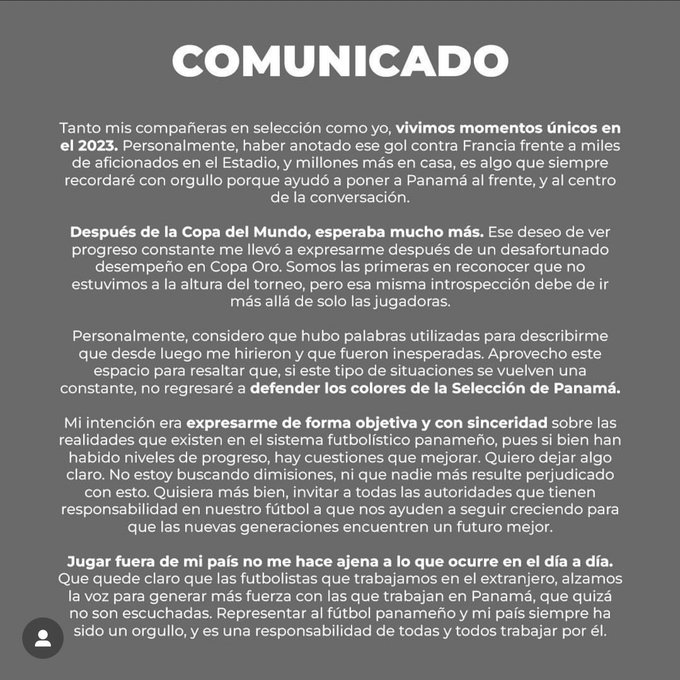 Marta Cox: ‘Si estas situaciones se vuelven constantes, no regresaré a defender los colores de la Selección de Panamá’ 2 este es