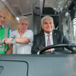 Presidente Mulino anuncia inicio de operaciones de cinco nuevos buses 100% eléctricos en el Casco Antiguo